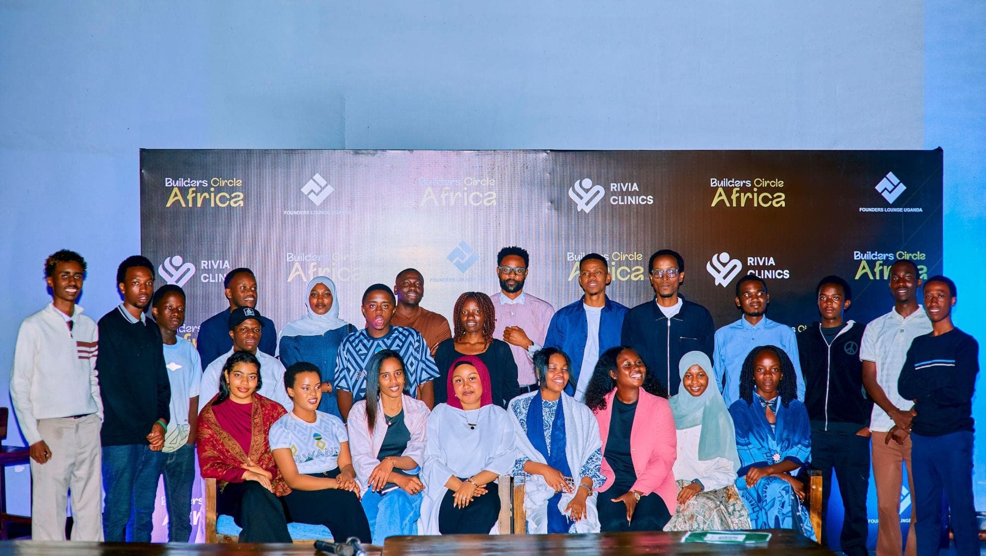 Members of Builders Circle Kigali together at the October meetup